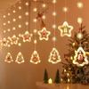 HEIXIE Christmas Star Curtain String Lights