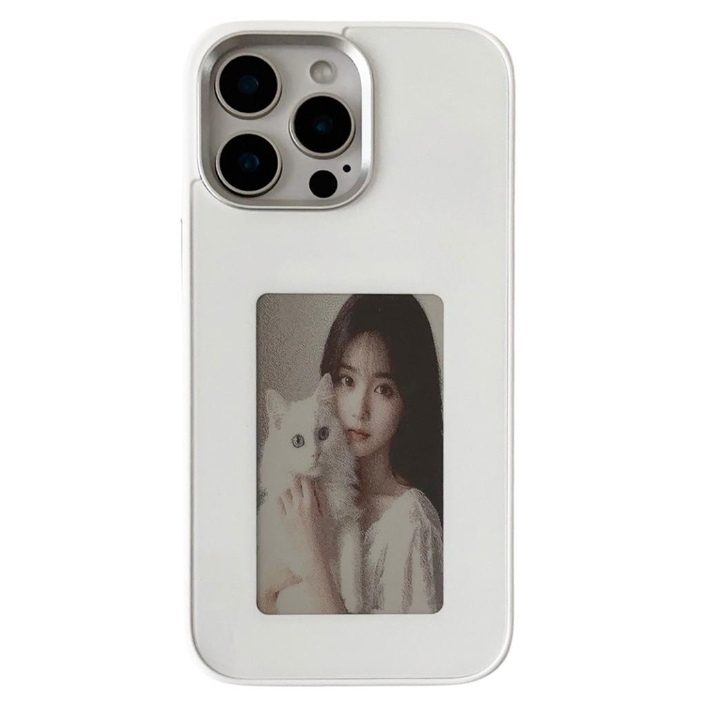 For iPhone 16 Pro Max E Ink Phone Case 4-Color Screen,DIY Wireless NFC Photo Display