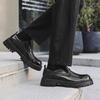 Męskie Casualowe Skórzane Buty Frenulum Buty Skórzane Business Casual Męskie Buty Skórzane na Platformie Buty Ślubne Zapatos Casuales