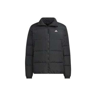 530 Einfarbig Lässige Outdoor-Sport Stehkragen Daunenjacke Herrenjacke Schwarz IT8727