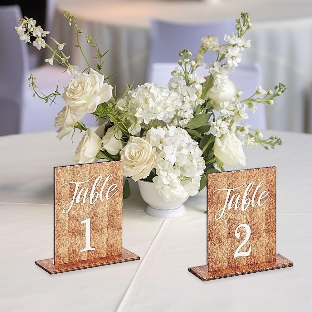 Numbers 1-20 Wedding Table Numbers Double-Sided Table Number Signs Wooden Table Markers  Party