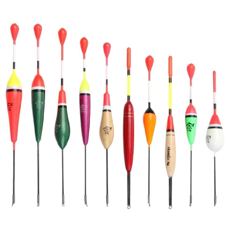

10Pcs Long Tail Fishing Float Fishing Bobbers Replacement Oval Foam Fishing Float Wood Slip Fishing Bobbers 1