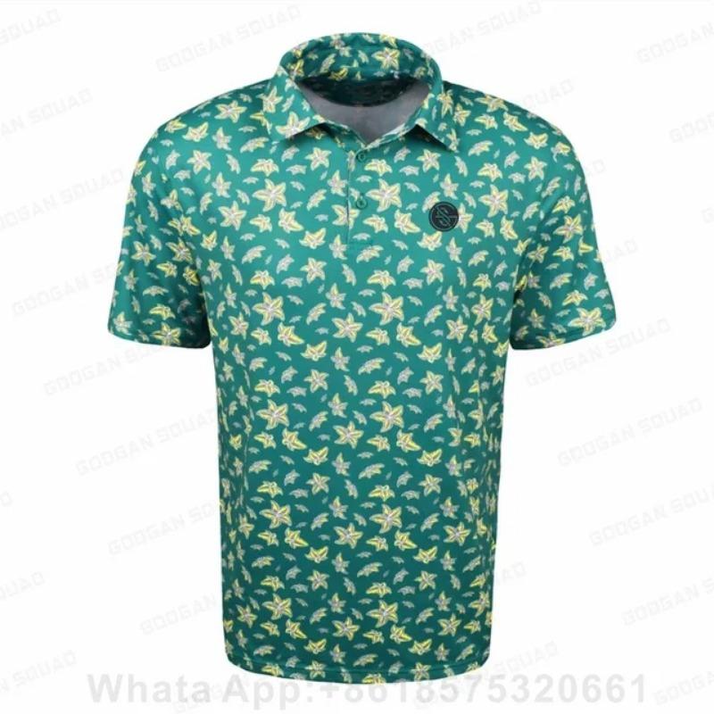 Herren Golf T-Shirt Kurzarm Sport Freizeit Poloshirt Outdoor Hohe Qualität Atmungsaktives Gewebe Sporttrikot Business Poloshirt