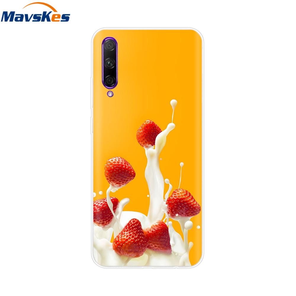 For Huawei P Smart Pro Case Cute Candy Painted Cover Soft Silicone Phone Case For Huawei P Smart Pro 2019 Cover Coque Bumper