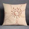Abstract Brown Flower Decorative Pillowcase Living Room Office Ornaments Home Pillowcase