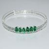 1 Zircon Double-layer Open Bracelet Ins Adjustable Fashionable Crystal Bracelet