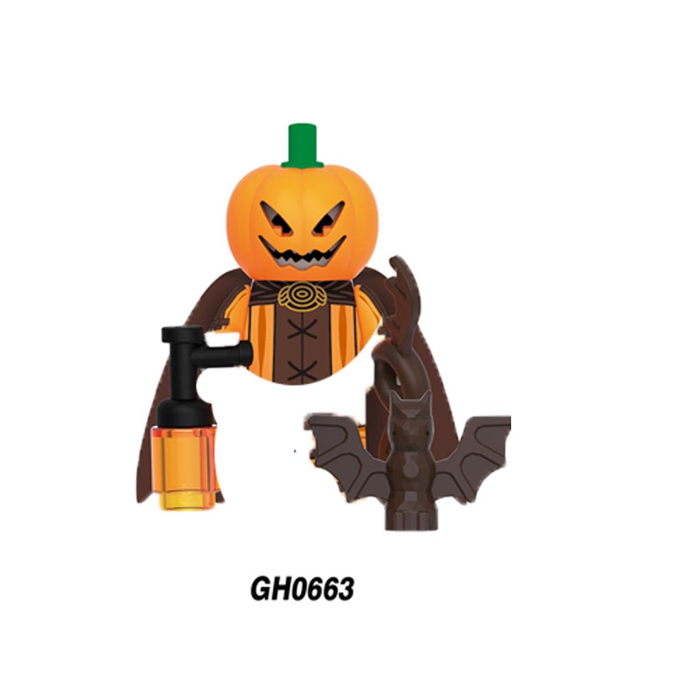 Classic Horror Series Figure Dolls Mini Building Blocks Set Halloween Dress-Up Role Play Collection Gift Toy