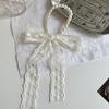 Lace Up Lace Scarves Bow Tie Ribbons Necklaces Exquisite Pearl Choker  Girl
