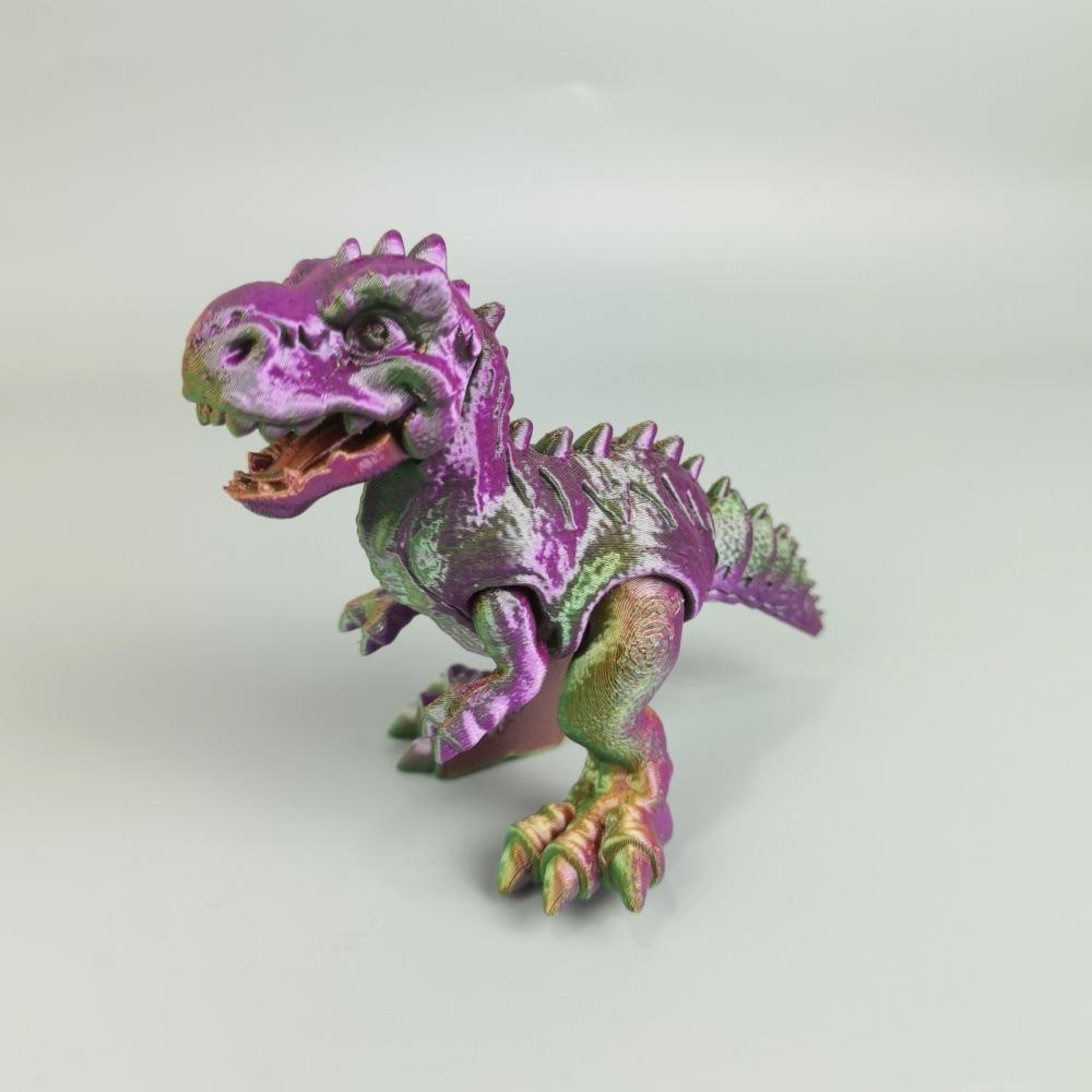 3D Printing Jurassic Tyrannosaurus Rex Triceratops Velociraptor Toy Simulation Dinosaur Animal Figure Joint Movable Boy Gift