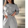 Fashion Jogging Suit Women Spring Autumn Casual Sweatshirt + Sweatpants Set Two-Piece Outfit Sportswear For Woman