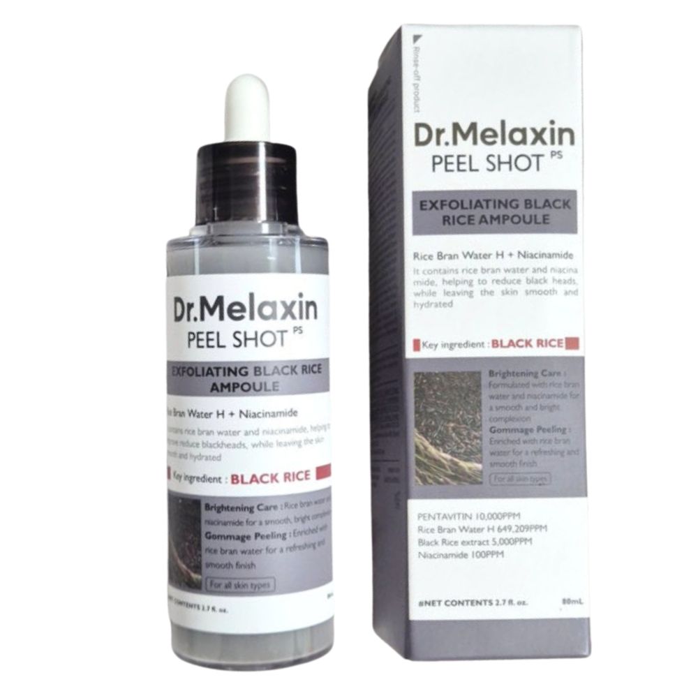 

Dr.Melaxin - Peel Shot Exfoliating Black Rice Ampoule 80ml 80ml / 2.70 fl. oz.