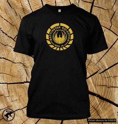 Battlestar Galactica Emblem T-Shirt Caprica Sci-Fi TV-Show Tee