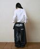 Lujeoseukeulleob Check Patch Wide Cotton Pants Indigo