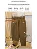 Pure Cotton Fleece/Unlined Harem Pants: Plus Size, Loose Fit, Slimming Carrot Style