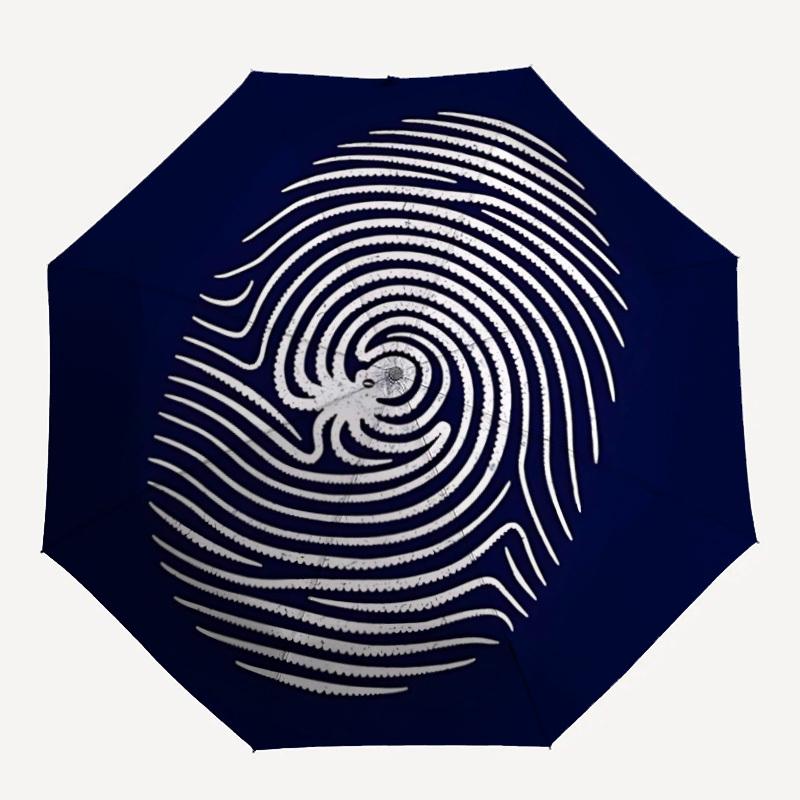

1pc Fingerprint Security Spider Automatic Open/Close Umbrella, Windproof, Folding Compact Umbrella with Lightweight Design for Women/Men064