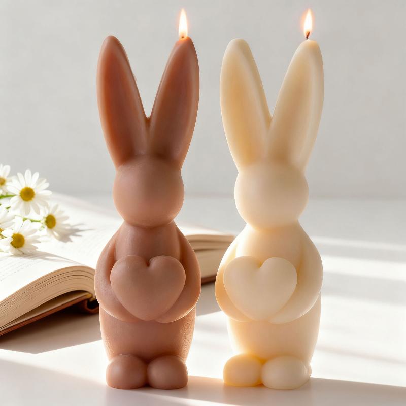 Diy Easter Bunny Egg Silicone Candle Mold Handmade Aroma Gypsum Epoxy Resin Form Mold Soap Candle Making Supplies