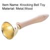 2Pcs Orff Knocking Bell Kids Early Education Wood Shaking Hand Bell Percussion Instrument Toy