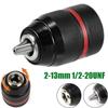 Metal Keyless Drill 2-13mm 1/2-20 UNF Threaded Power Tools Keyless Chuck