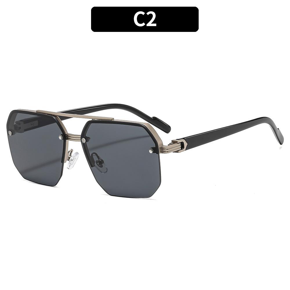Women's Sunglasses, Double-beam Square Men's and Women's Outdoor Sunglasses.
