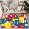 Colorful Characters Play Square rugs are a great choice for living rooms, bedrooms, home décor, and as gifts.