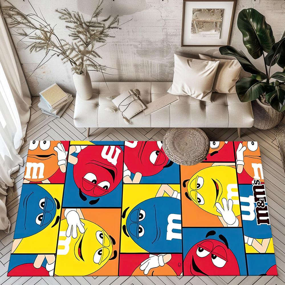 Colorful Characters Play Square rugs are a great choice for living rooms, bedrooms, home décor, and as gifts.
