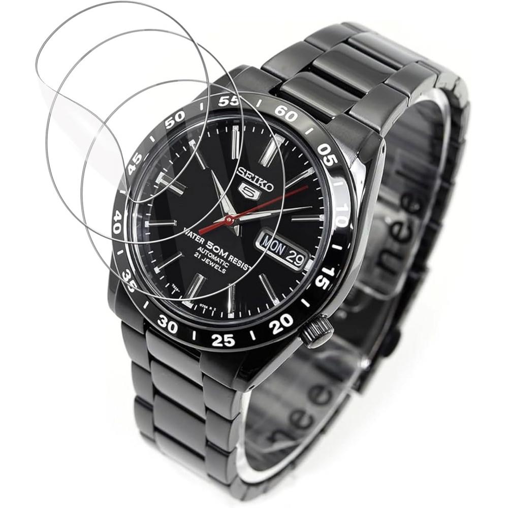 Мужские автоматические часы Hongwu Seiko 5 Черные Snke03kc Защитная пленка Высокая чувствительность