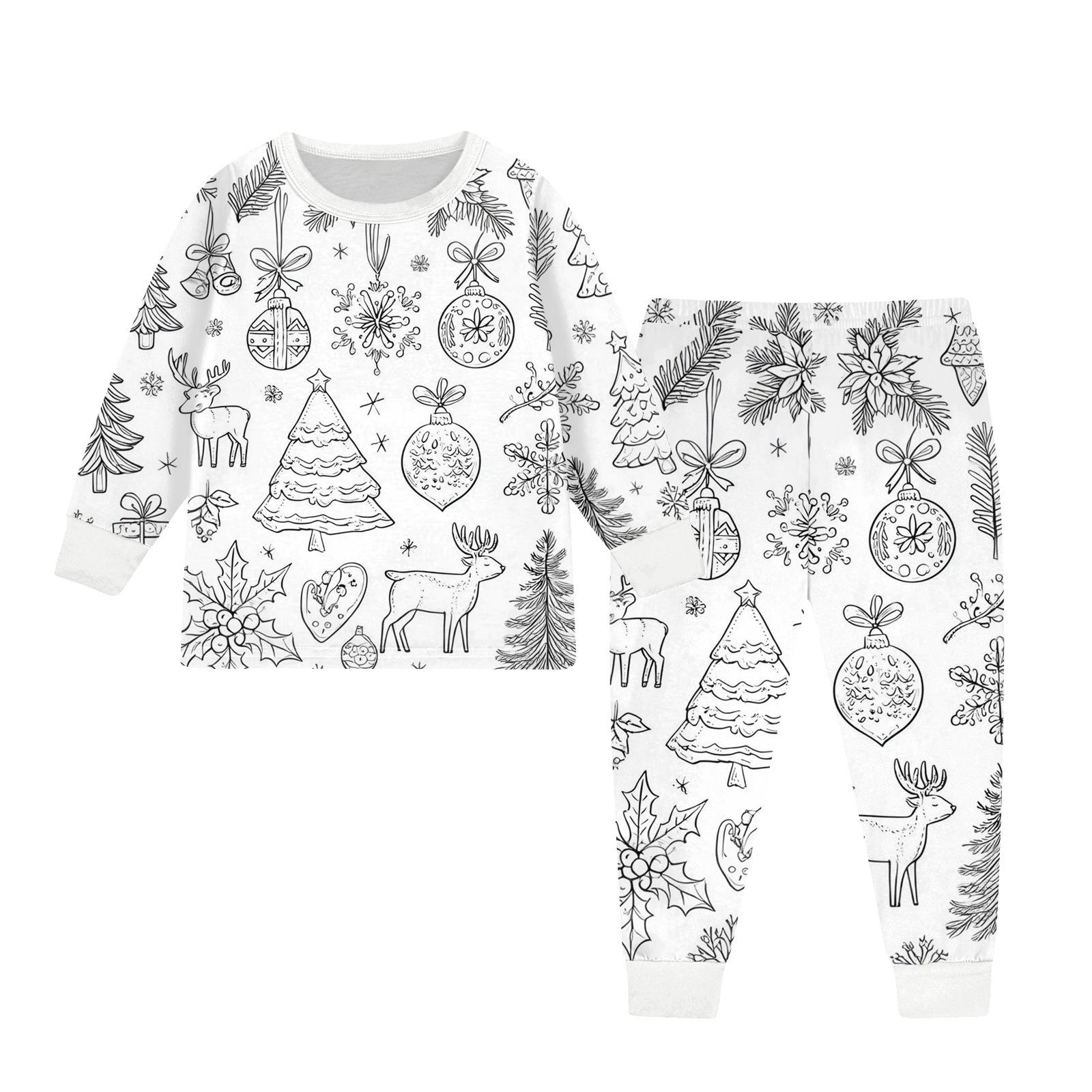 

Детский раскрашиваемый брючный комплект для мальчиков и девочек, забавные наряды из 2 предметов, расписанные вручную в стиле DIY, мультяшные комплекты одежды для раскрашивания 150