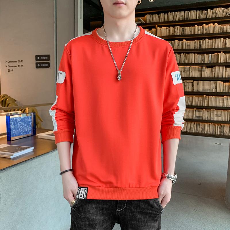 

Новий Осінній Чоловічий Світшот з Круглим Вирізом Модний Бренд Ін Тренд Універсальна Футболка з Довгим Рукавом Повсякденна Пуловерна Куртка M