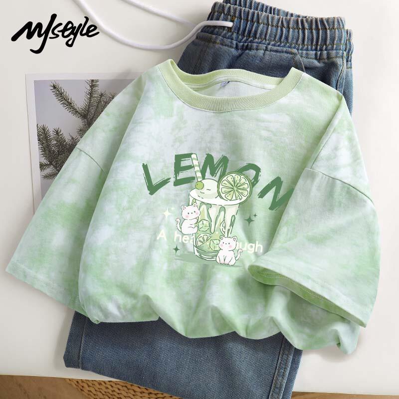 MJ Style Women s Tie-Dye Cotton T-Shirt XL