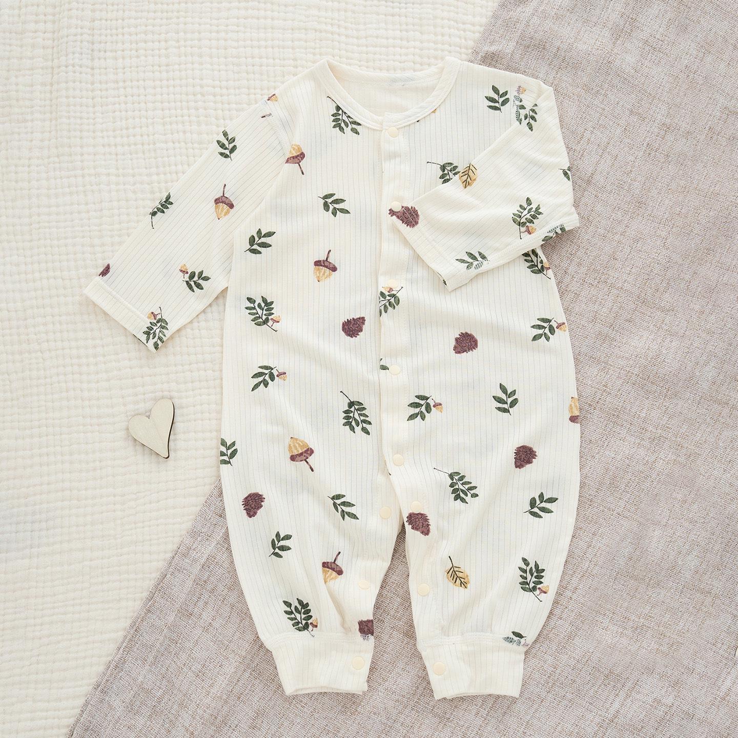 

Ультрамягкий детский летний модальный ромпер - пижама с длинным рукавом и штанами для мальчиков и девочек 59 cm