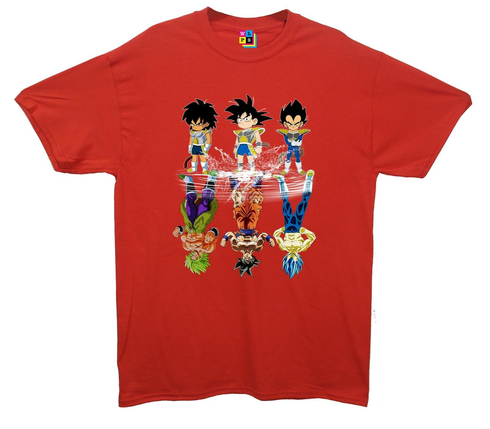 Super Saiyan Anime Dragon Ball Printed T-Shirt S разноцветный