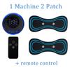 EMS Mini Electric Pulse Neck Masager LCD Display 8 Mode Cervical Massage Patch Muscle Pain Relief Tool Portable Body Massager