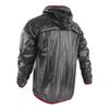Elastic Fabric Cycling Rain Jacket Dark Grey Rain Coat Easy To Carry Rain Over Jacket  Travel Use