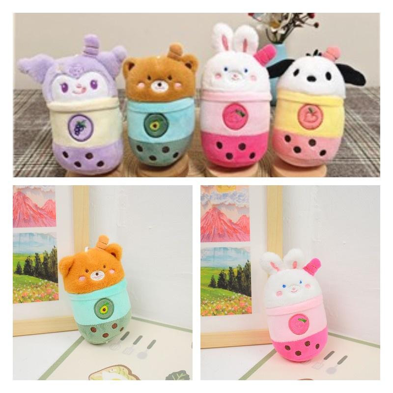 Soft And Comfortable Plush Rabbit Keychain Bag Pendant For Couples