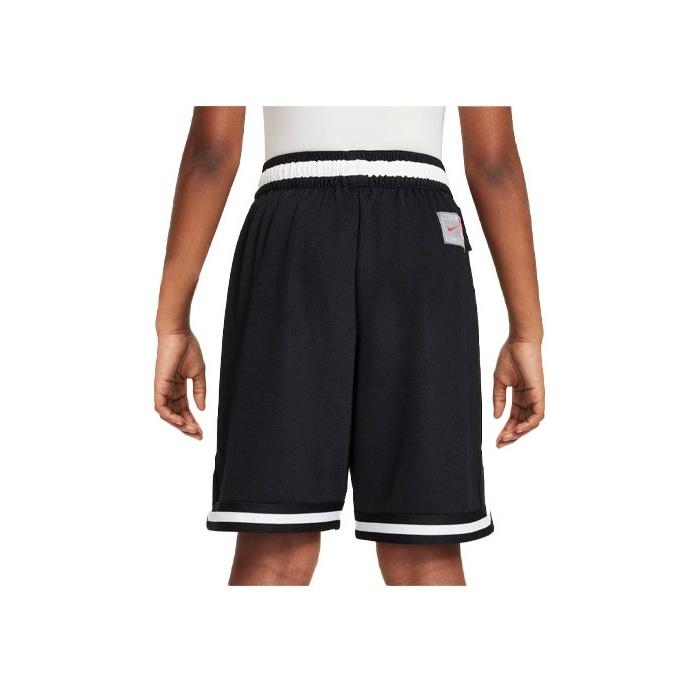 Nike Pantaloni scurți elastici drepți, cu talie medie, model Dri-Fit, pentru copii, Negru FN8351-010