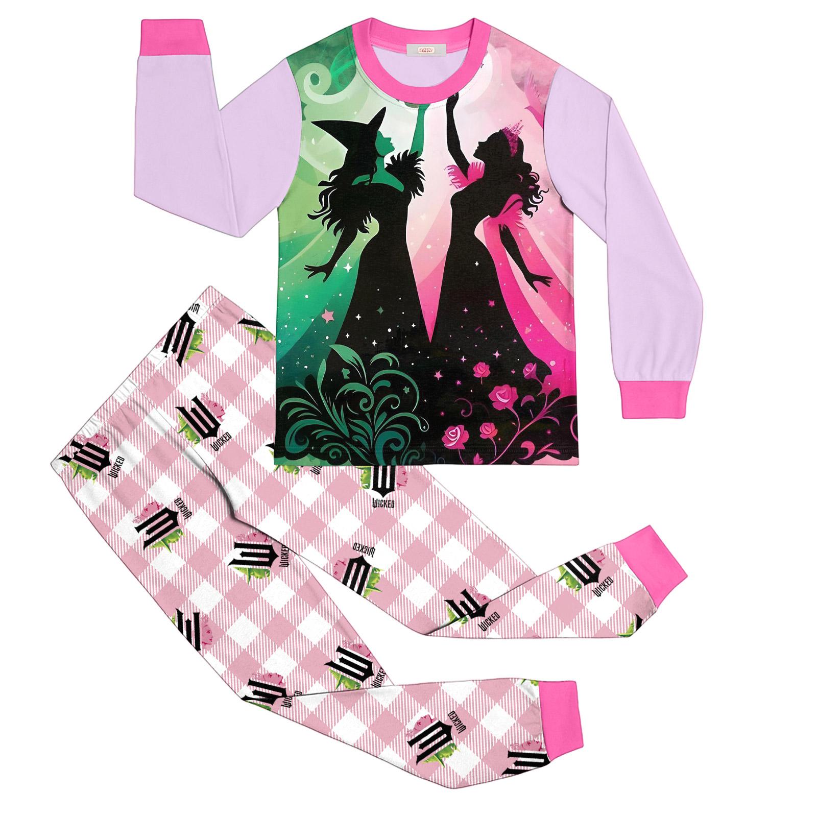 

Children s Fashion Suit Skirt Round Neck Long Sleeve Top Pants 140