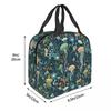 Ocean Life Jellyfish Insulated Lunch Bag for Women Office Cooler Thermal Food Box Tote Portable Lunch Boxes Container