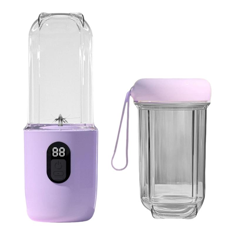 500ml Smoothie Blenders Portable USB Rechargeable Juicer with High Speed Motor Mixing Cup for Protein Shakes and Juices