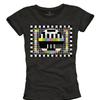 Womens Big Bang Shirt - Test Screen - Printed Sheldon Top Black Funny Gifts for Girls S/M/L/XL