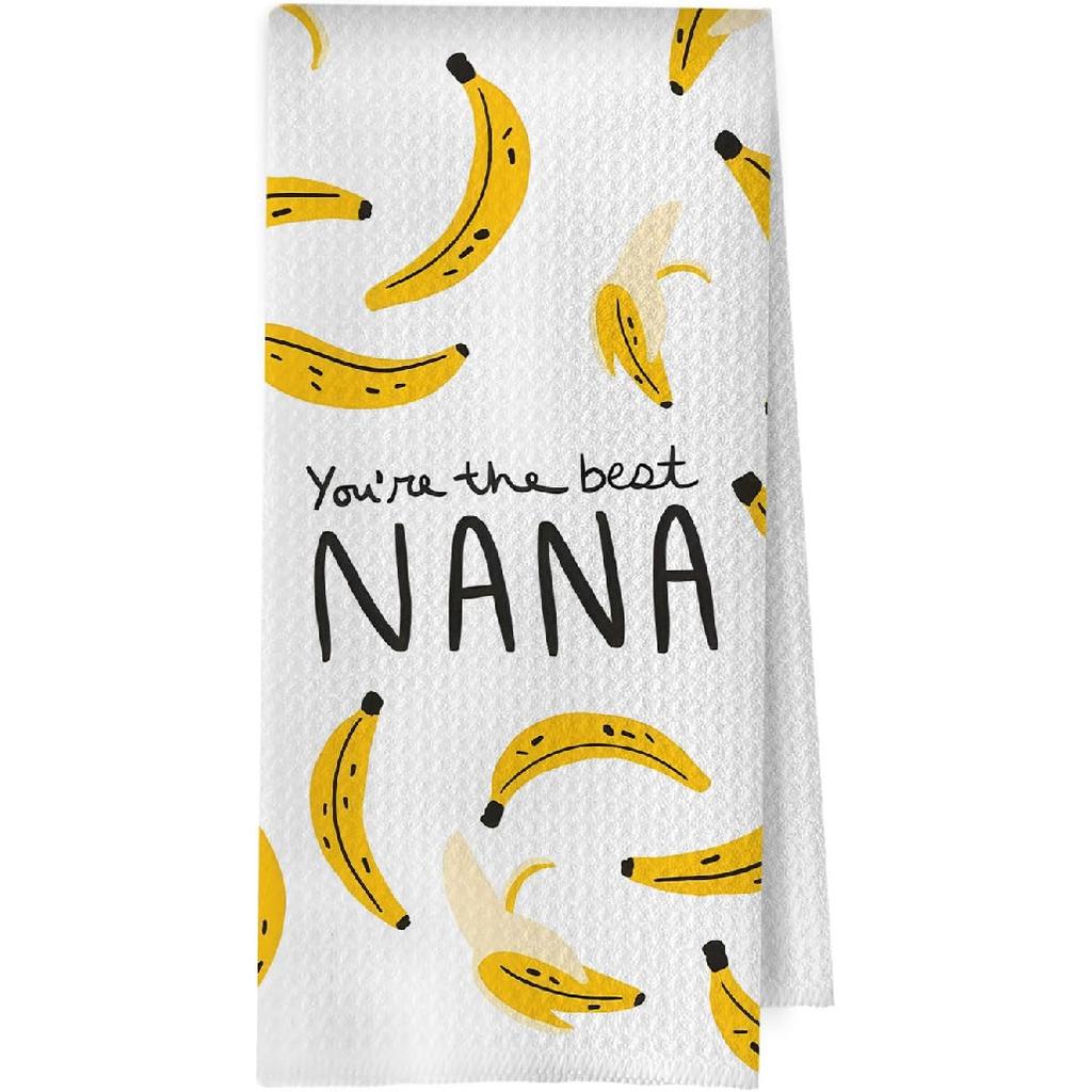 Great Grandma Dish Towels - Great Grandma Gifts Waffle Weave Kitchen Towels, Grandma Decorative Hand Tea Towel, New Grandma Gifts, 16×24 Inches