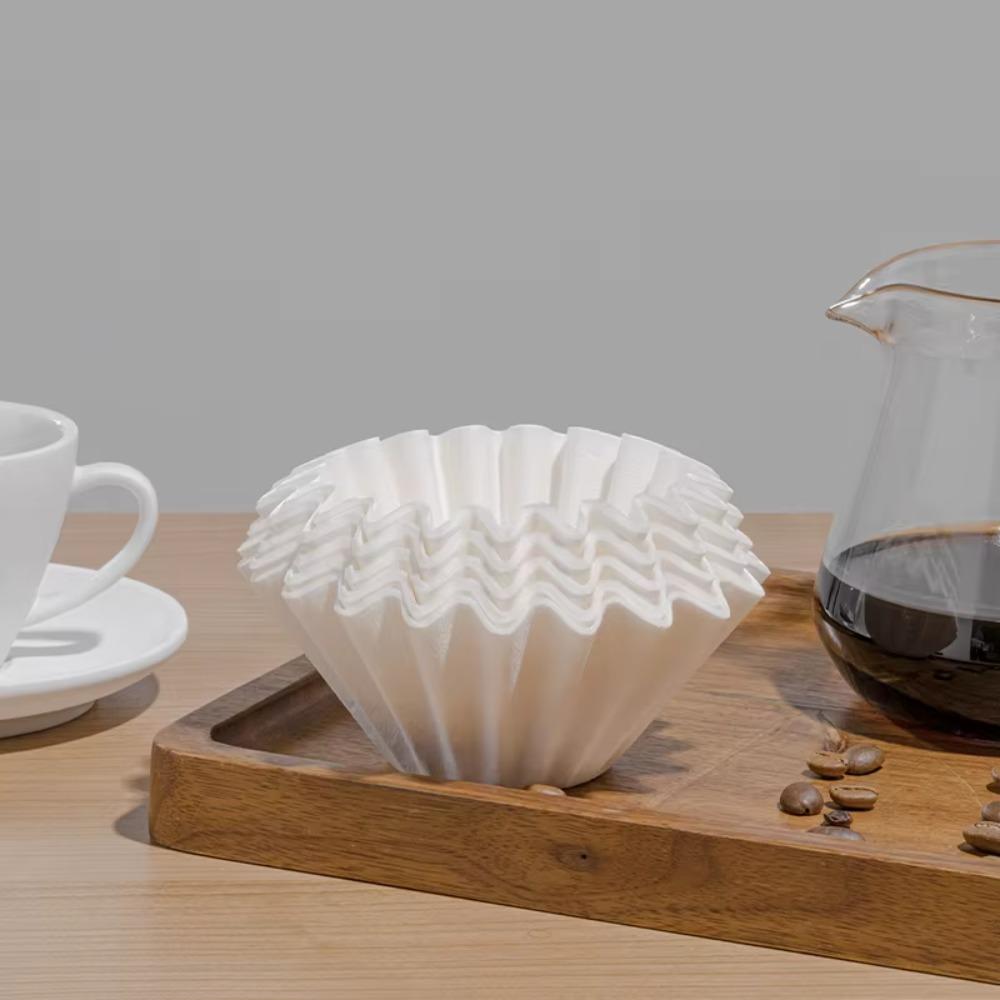 50Pcs/Box Hand-wash Coffee Filter Paper Disposable Hand-brewed Coffee Paper  Travel