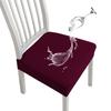 Universal Waterproof Elastic Dining Chair Cover Removable Washable Seat Protector for Home Kitchen Living Room