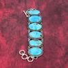 Blue Turquoise Bracelet, 925 Solid Sterling Silver Bracelet, Lovely Jewelry Wedding Gift, Handmade Gemstone Jewelry Gift For Love