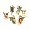 1 Set Fairy Garden - 6pcs Miniature Fairies Figurines Accessories for Outdoor garden decoration