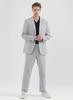 COMSPACE1980 [M~5Xl] Comfort Tapered Half-Banding Slacks_Light Gray