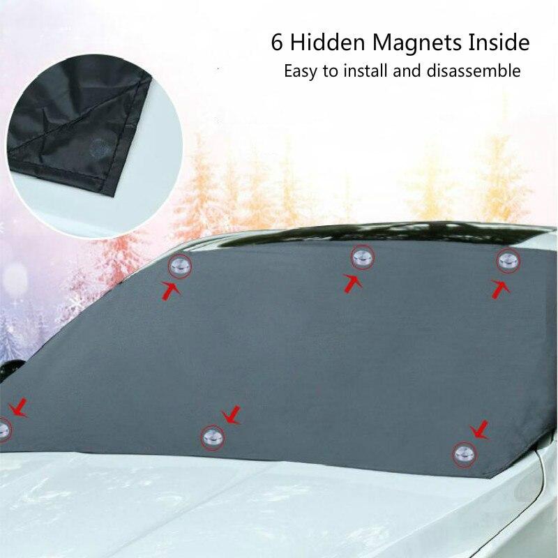 Sunshade Cover Car Windshield Snow Sun Shade Waterproof Protector Automobile Magnetic Cover Car Front Windscreen Cover