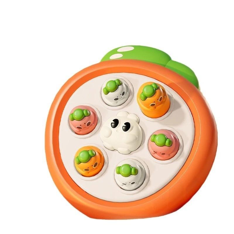 Pop Push Bubble Sensory Toy Whack A Mole Game With Music Led Light Cute Duck Early Learning Toy For Toddlers Kids Birthday