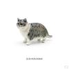 Cat Model Figurine Short Hair Cognitive Cartoon Animal Miniature Kitty Figures