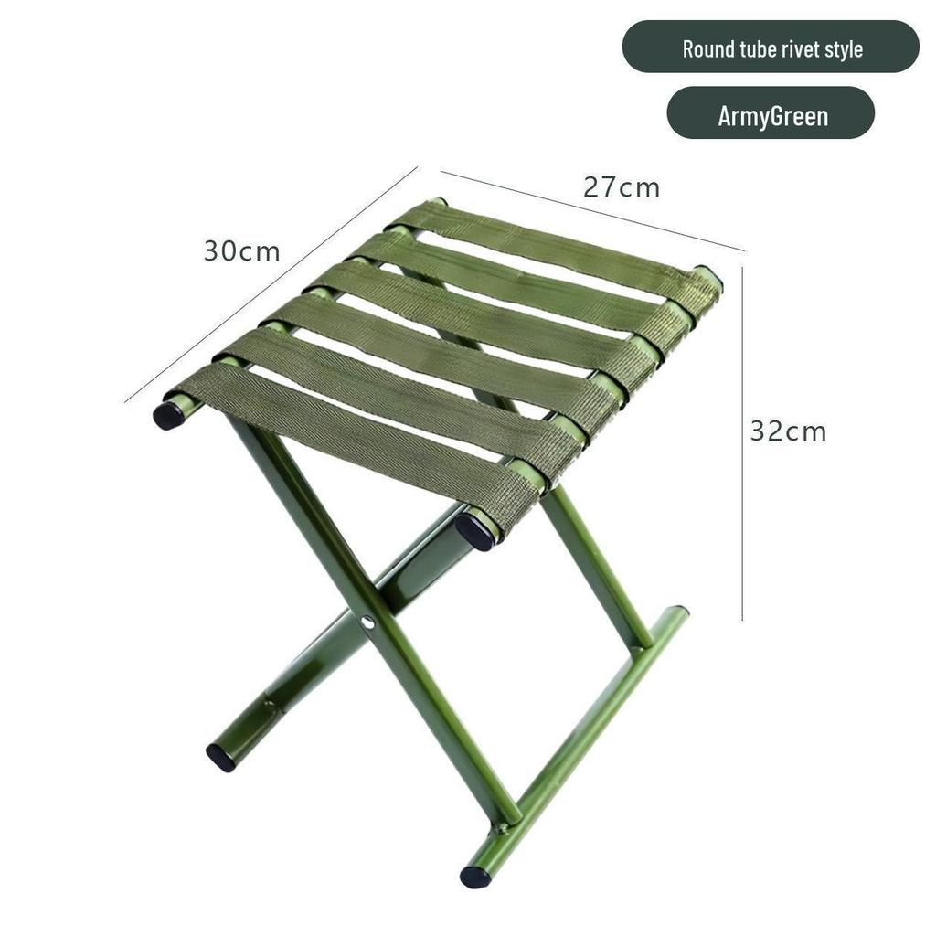 Compact Folding Camping and Fishing Stool: Portable Outdoor Seat for Travel, Queueing, and Leisure Activities