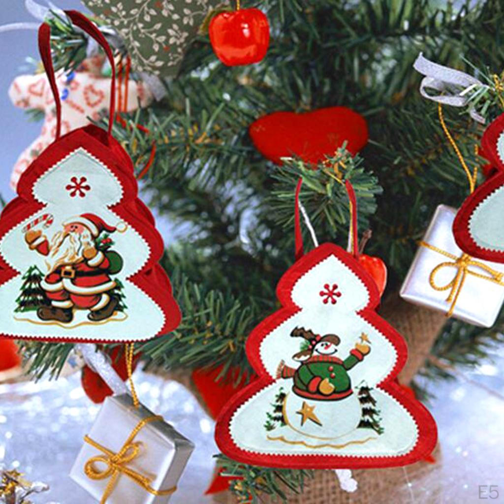 Snowman Gift Bag with Handle Tree Ornament Home Decorations